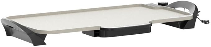 Presto 07062-22-Inch Ceramic Removable Handles Electric Griddle, Grey Ceramic