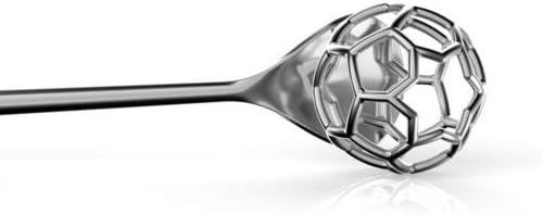 Alessi "acacia" Honey Dipper in 18/10 Stainless Steel Mirror Polished, Silver