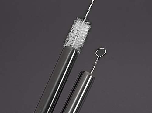 Black Reusable Metal Straws 100Pcs for Bulk Pack.Toddler Child Stainless Steel Straws 265mm Straws for 30oz and 20oz Tumblers Yeti Bulk Order(10.5" Long, Black-100pcs Straight)