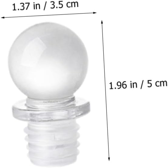 Healifty 24pcs Glass Ball Wine Stoppers Vacuum Pump Bottle Stopper Aroma Dispenser Decorative for Wine Oil Perfume Bottles