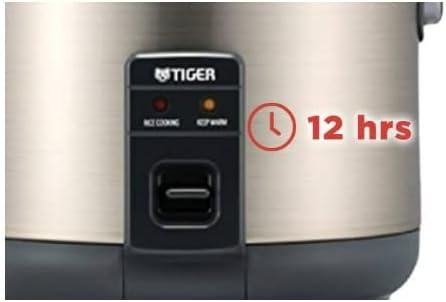 Tiger JNP-S55U 3-Cup Capacity White Rice Cooker with Non-Stick Inner Pot, Spatula and Measuring Cup, Keep Warm Setting Upto12 hours (Urban Satin)