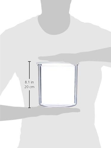 Cambro CCP27152 Clear 2.7 Qt Crock with Lid, Clear, Pack of 3