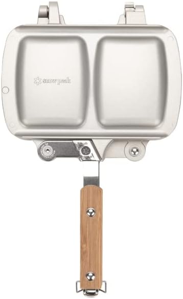 Snow Peak Tramezzino Sandwich Maker, Stainless Steel, Rectangular, Polished