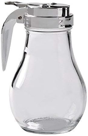 Great Credentials© Syrup Dispenser with Cast Zinc Top, 6-Ounce (1, 6 OZ