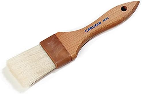 SPARTA Chef Series Basting Brush, Flat Boar Bristle Pastry Brush for Cooking and Baking, 2" Wide, 12 Count