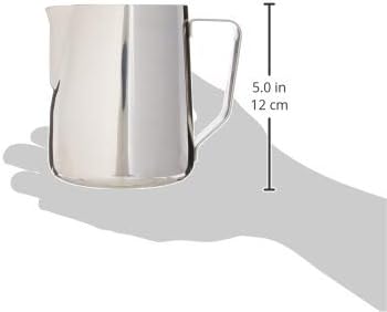 BrewGlobal Rhinoware Professional Milk Pitcher, Stainless Steel 32 oz (RHMJ32oz)