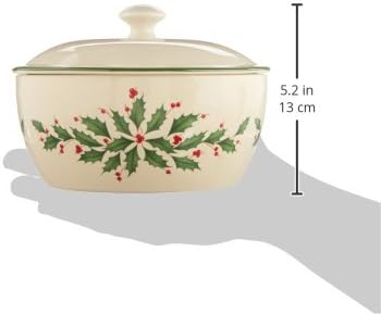 Lenox 847117 Holiday Covered Casserole, Christmas Theme
