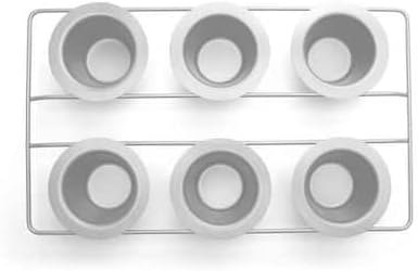 For 6-Cups Stainless Steel Popover Pan 9 in. Length x 15 in. Width