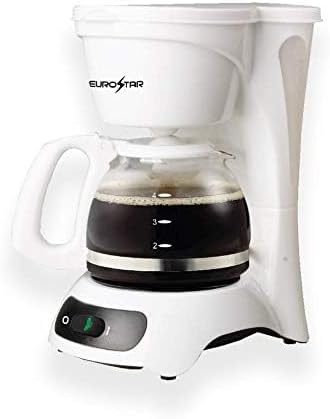 EUROSTAR ECM622W 4-Cup Coffeemaker, White
