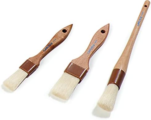 SPARTA Chef Series Basting Brush, Flat Boar Bristle Pastry Brush for Cooking and Baking, 1" Wide, 12 Count