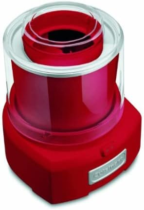 Cuisinart Ice Cream Maker Machine, 1.5 Quart Double Insulated Machine, Sorbet and Frozen Yogurt Maker, Ready in 20 Minutes, ICE-21RP1, Red