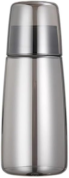 GRFIT Jug Set of 750ml Glass Teapot, Transparent Water Jug with Glass Cup, Water Kettle for Household Nightstand Water Pitcher (Grey)