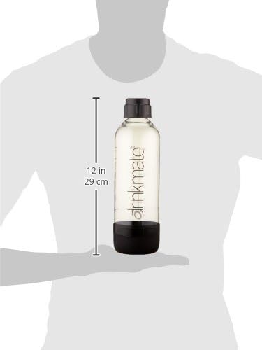 Drinkmate Carbonation Bottles (Twin-Pack) (1L, Black)