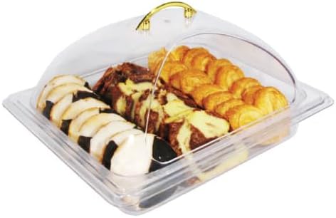 Winco Dome Cover, Half-size, Cut-out Opening, PC