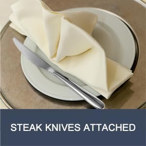 Stainless Steel 18PCS Dinner Set combo with 6 Dinner Knives, 6 Dinner Forks, 6 Dinner Spoons，Silverware Set for Home, Kitchen and Restaurant, Mirror Polished& Dishwasher Safe