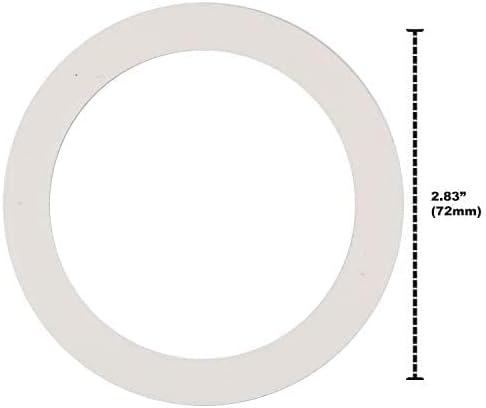 Univen 2.5" (64mm) Espresso Filter and Gasket Seals Compatible with Bialetti 6 Cup Aluminum Espresso Makers