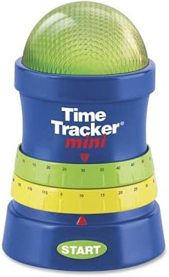 Learning Resources Time Tracker Mini Visual Timer, Classroom Timer, Hand Washing Timer, Auditory and Visual Cue, Ages 3+