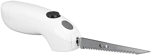 Electric Knife for Carving Meats, Stainless Steel Cordless Electric Fillet Knife with Ergonomic Handle, Reciprocating Electric Carving Knife for Turkey, Meat, Bread, Vegetables