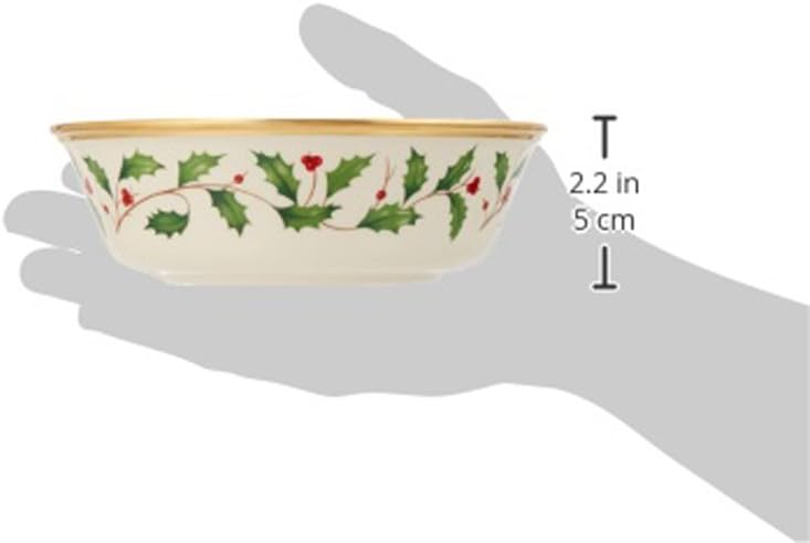 Lenox 146504230 Holiday All-Purpose Bowl, Christmas Dinnerware