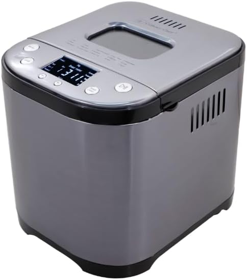 CULINARY CHEF Bread Maker Machine with Nonstick Bowl, Bread Hook, Measuring Cup & Spoon. 15-in-1, Gluten-Free Bread, Cake& Yogurt, 3 Crust Colour options and more.t3 Loaf Sizes. 2LB XL-Stainless Steel