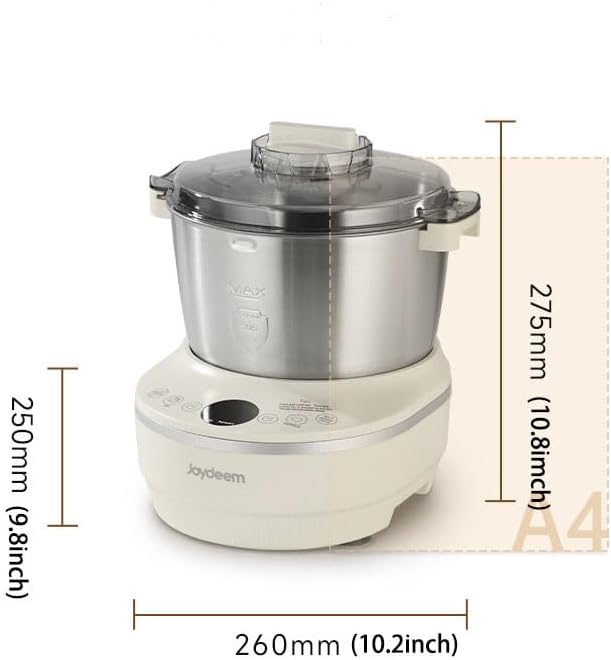 Joydeem Electric Dough Maker with Dual Seasonal Fermentation Function, 3.7Qt Dough Mixer Machine, Perfect for Bread Pizza Roti Dumpling Dough & Sourdough, HMJ-A351
