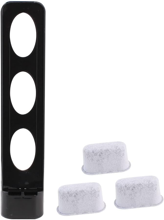 Replacement Parts Water Filter Holder with 3 Pack Charcoal Water Filters,Compatible with cuisinart Coffee Maker (black)