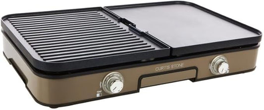 Curtis Stone Dura-Pan 3-in-1 Electric Grill Griddle (Renewed)