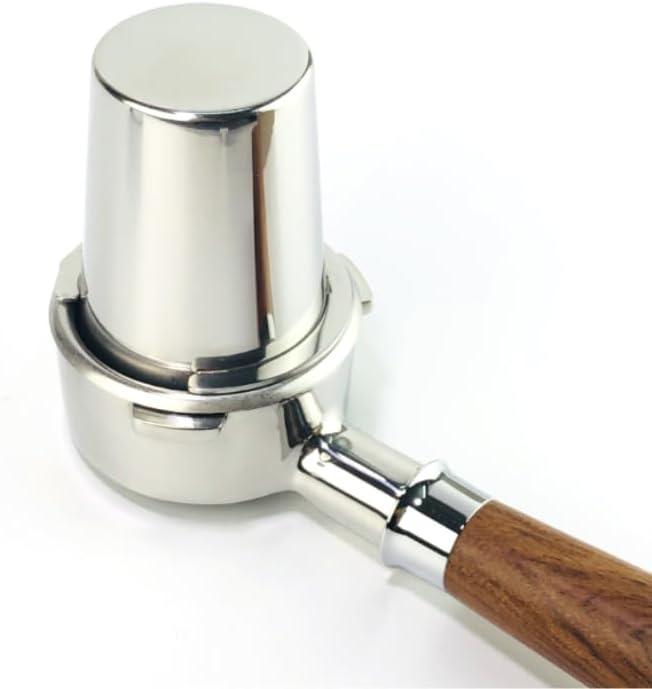 Coffee Dosing Cup 54mm, Espresso Coffee Dosing Cup, Stainless Steel Dosing Cup Compatible with All 58mm Portafilter,Coffee Powder Cup, Coffee Powder Feeder (1, Silver, 54mm)
