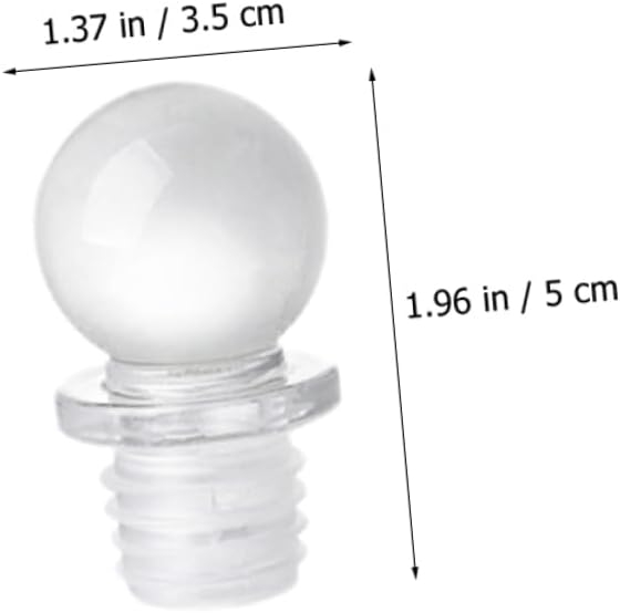 MAGICLULU 24pcs Glass Ball Wine Stoppers Decorative Container Stopper Aroma Dispenser Oil Bottle Wine Tasting Party Supplies
