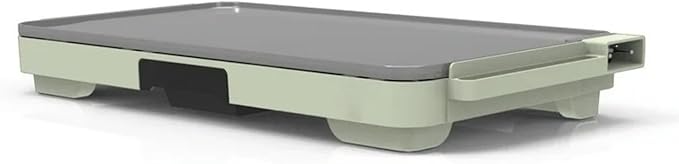Electric Griddle 12x22 Inch with Backsplash, Nonstick Cooking Surface, Adjustable Temperature Control (Sage Green)