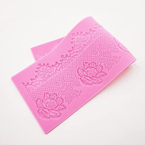 sugar edible wedding floral flower lace cake silicone Embossing Mat Texture fondant impression lace mat decorating mold gum paste cupcake topper icing candy imprint baking moulds craft