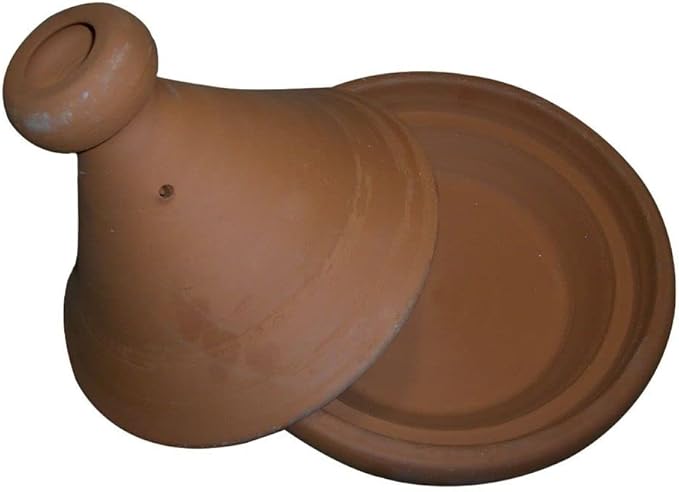 Cooking Tagine Pot Tajine Lead Free Terra Cotta Unglazed Small 8" Plain
