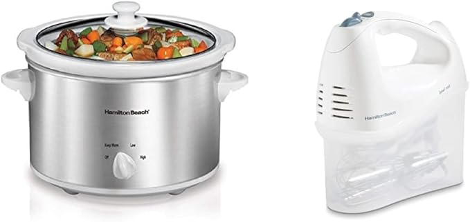 Hamilton Beach Slow Cooker + Hand Mixer + Accessories