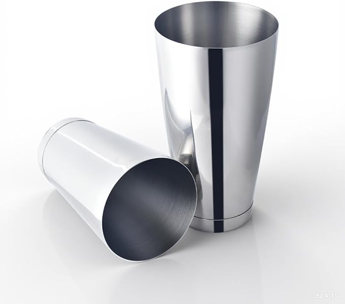 WPHUAW Boston Cocktail Shaker Set, 28 oz & 20 oz Stainless Steel Weighted Shaker Tins, Metal Martini Shaker Drink Mixer for Bartending, Professional Bar Tools for Bartender