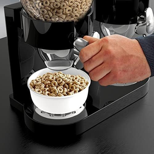 Dual Food Dispenser - Dry Food Dispenser Perfect As A Candy, Nuts, Rice, Granola, Cereal & more Dispenser. Dispenses 1 Ounce Per Twist! Stores Food, and Keeps Your Food fresh!