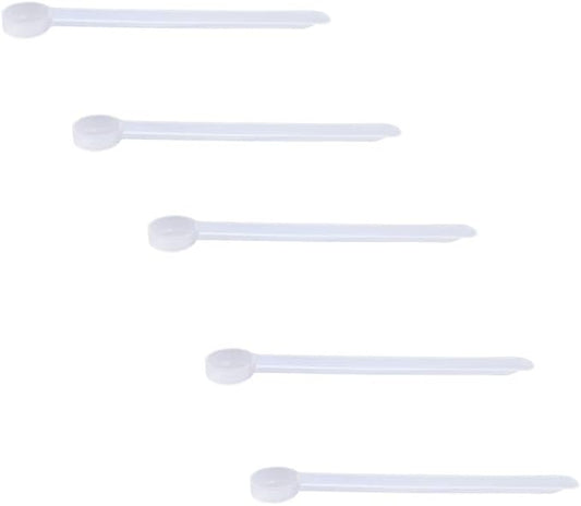 Plastic Measuring Scoop, 1/8 Teaspoon (.625 cc | A Pinch) Long Handle Spoons for Powders, Granules, Coffee, Pet Food, Baking Supplies, Protein and Other Dry Goods, BPA Free (Set of 5)