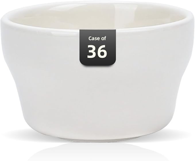 Stoneware Narrow Rim Commercial Grade Dinnerware America White, Bouillon Cup 7.25oz, Case of 36
