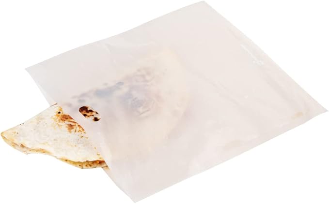 Restaurantware Bag Tek 8.7 x 7.9 Inch Toaster Bags 10 Large Toaster Sandwich Bags - Multipurpose Non-Stick Kraft Plastic Toaster Sleeves Semi-Disposable
