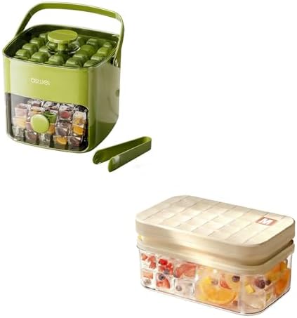 Ice Cube Tray with Lid and Bin + Ice Cube Tray