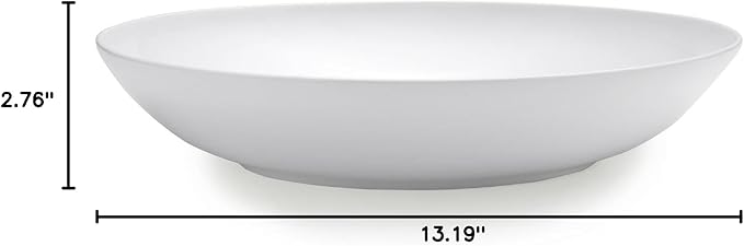 Mikasa Delray Bone China Round Pasta Serving Bowl, 13-Inch