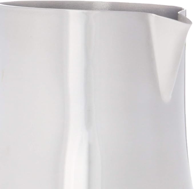 De'Longhi Stainless Steel Milk Frothing Pitcher, 12 ounce (350 ml), Barista Tool, Frother Jug for Espresso Machine Coffee Cappuccino Latte Art, DLSC0, 12 oz & DLSC058 Coffee Tamper