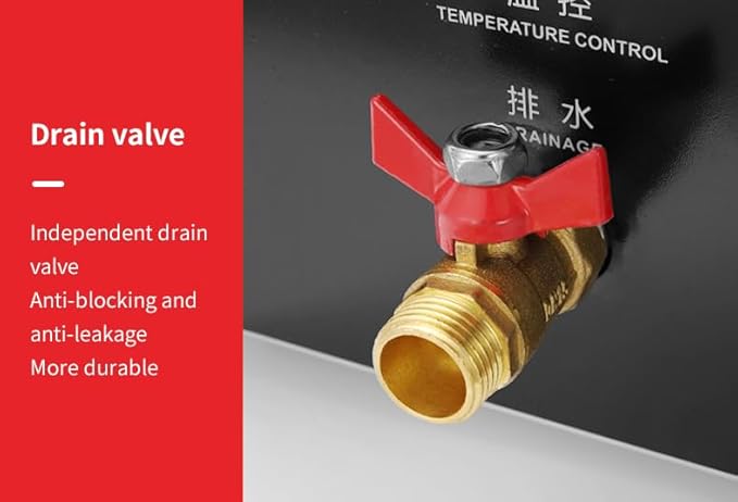 Commercial Pasta Cooker with Drain Valve 3 Independent Tank 6 Pasta Strainers Noodle Cooking Machine Pasta Makers Boiler Temperature Adjustable Boiler For Spaghetti Ramen 110V US plug