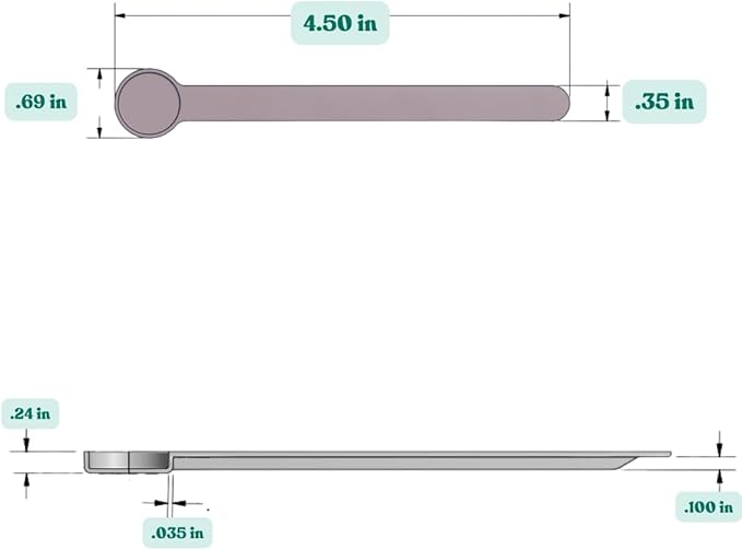 1 mL (1 CC) Long Handle Scoop for Measuring Coffee, Pet Food, Grains, Protein, Spices and Other Dry Goods (Pack of 10)