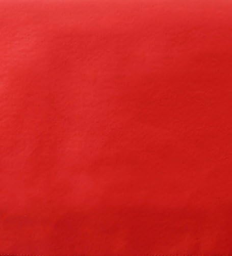 Yourtablecloth Heavy Duty Vinyl Rectangle or Square Tablecloth – 6 Gauge Heavy Duty Tablecloth – Flannel Backed – Wipeable Tablecloth with Vivid Colors & Many Sizes 52 x 108 Ruby Red