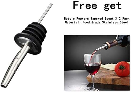3 Bottle Liquor Dispenser Stand Wall Mounted Dispenser Drinks Wine Spirits Steel Bar Optics Party Home Bar Butler Beer Cocktail,with 3 Liquor Bottle Pourers (3 Bottles)