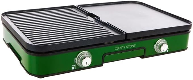Curtis Stone Dura-Pan 3-in-1 Electric Grill Griddle (Renewed)