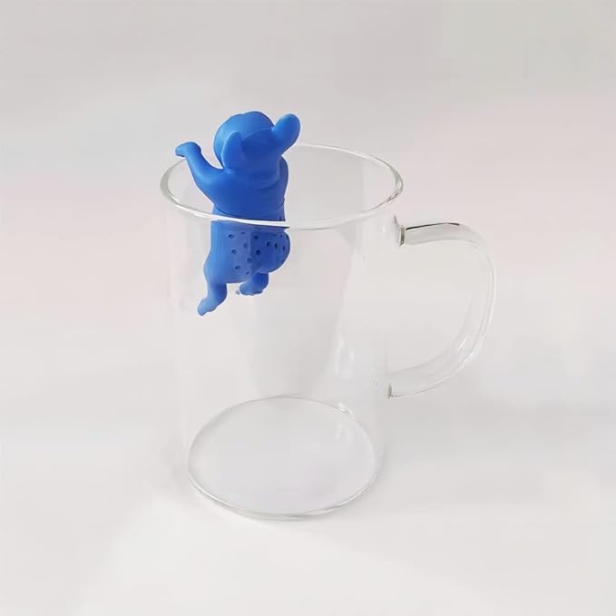 Cute Tea Infuser, Kitchenware Silicone tea strainer, Reusable Tea Diffuser Filter is made of food grade silicone for brewing loose leaf tea or coffee Cute tea infusers Gift Set