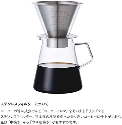 KINTO 21678 CARAT Dripper & Pot, 24.3 fl oz (720 ml)