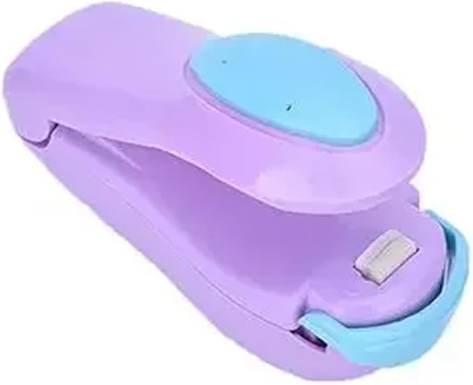 Kitchen Accessories Tools Mini Portable Food Clip Heat Sealing Machine Sealer Home Snack Bag(Purple -1)