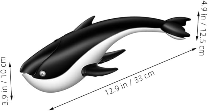 SHOWERORO Whale Manual Citrus Juicer Portable Hand Press Fruit Squeezer for Oranges Lemons Grapefruits Design Decorative Kitchen Countertop Accessory